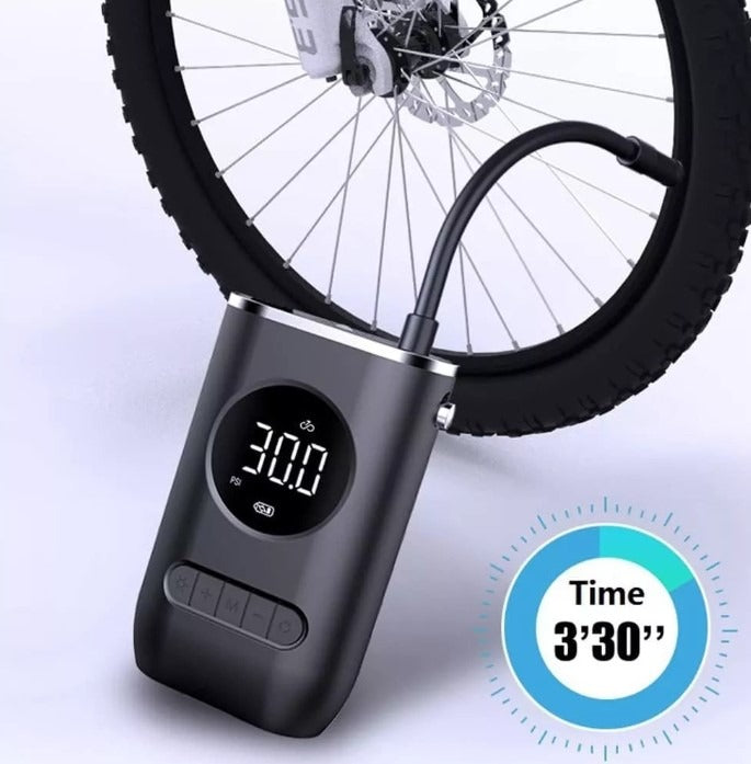 MINI COMPRESOR PARA CARRO, MOTO, BICI O BALON