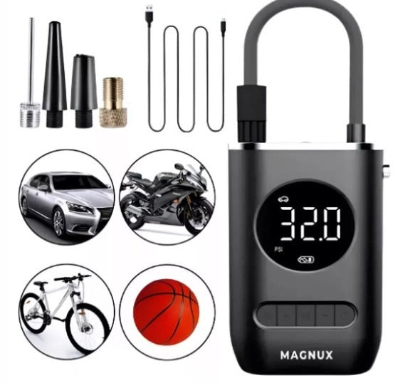 MINI COMPRESOR PARA CARRO, MOTO, BICI O BALON