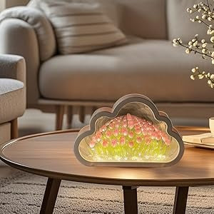 LAMPARA ESPEJO NUBE DE TULIPANES