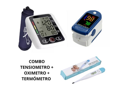 COMBO TENSIOMETRO + OXIMETRO + TERMOMETRO DIGITAL- BTA