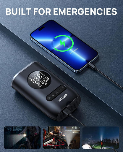 MINI COMPRESOR PARA CARRO, MOTO, BICI O BALON